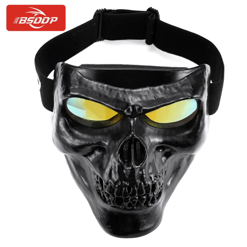 Мотоциклетная маска шлем очки череп CS для лица лыжная велоспорта Балаклава