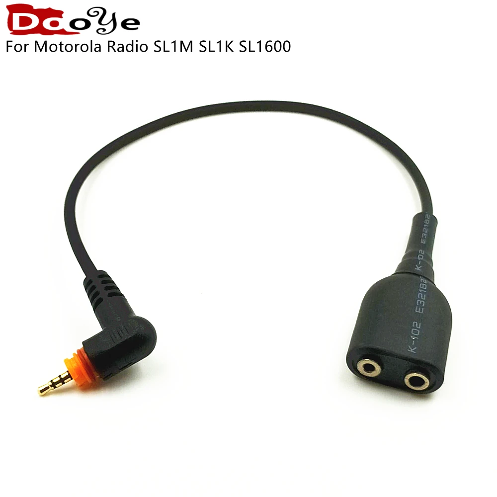 Walkie Talkie Audio Cable Adapter For Motorola Radio SL1M SL1K SL1600 SL300 SL7500 to UV-5R K Head Headset Change Port Cable