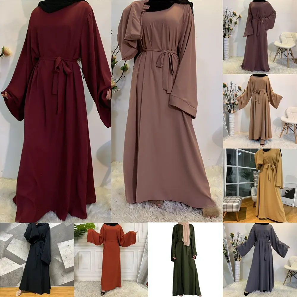 Мусульманское модное атласное платье Макси Рамадан для женщин хиджаб платье ИД абайя Дубай Турция длинное платье