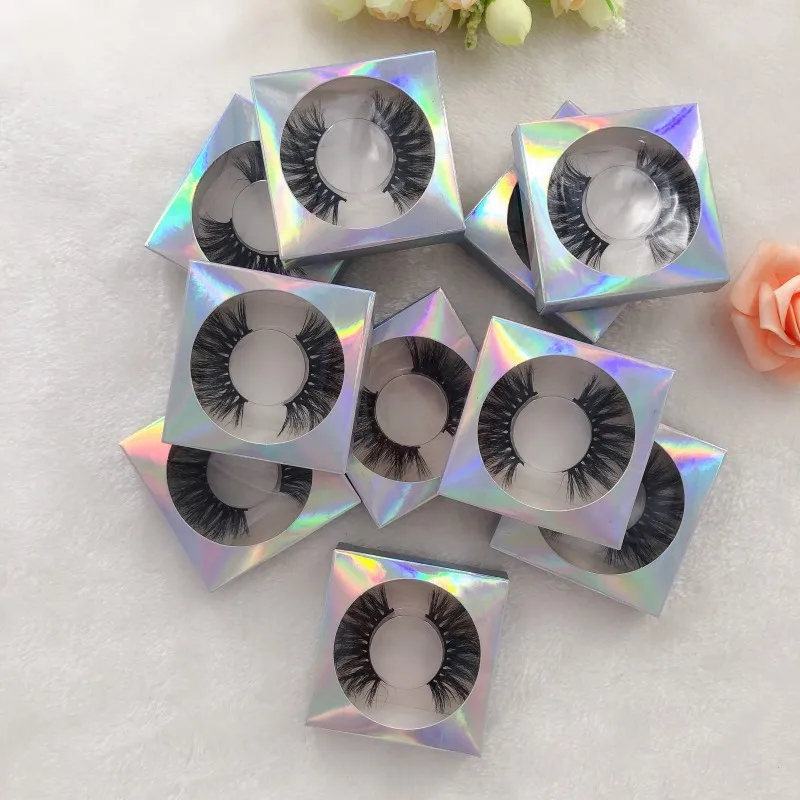 10 пар оптовая продажа Лидер продаж 25 мм ресницы из меха норки 3D натуральные