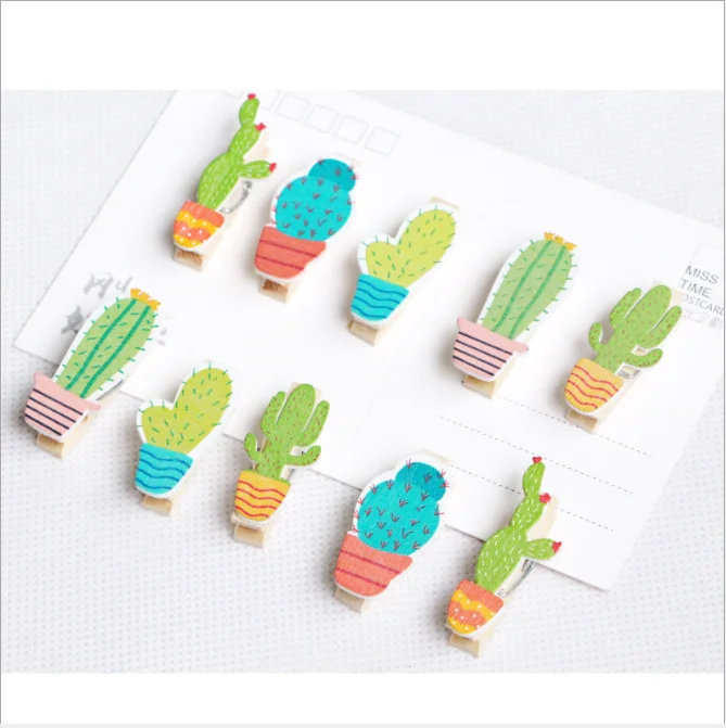 10PCSPack мини деревянная фото бумага для украшения стен Peg Pin ремесло ручная открытка