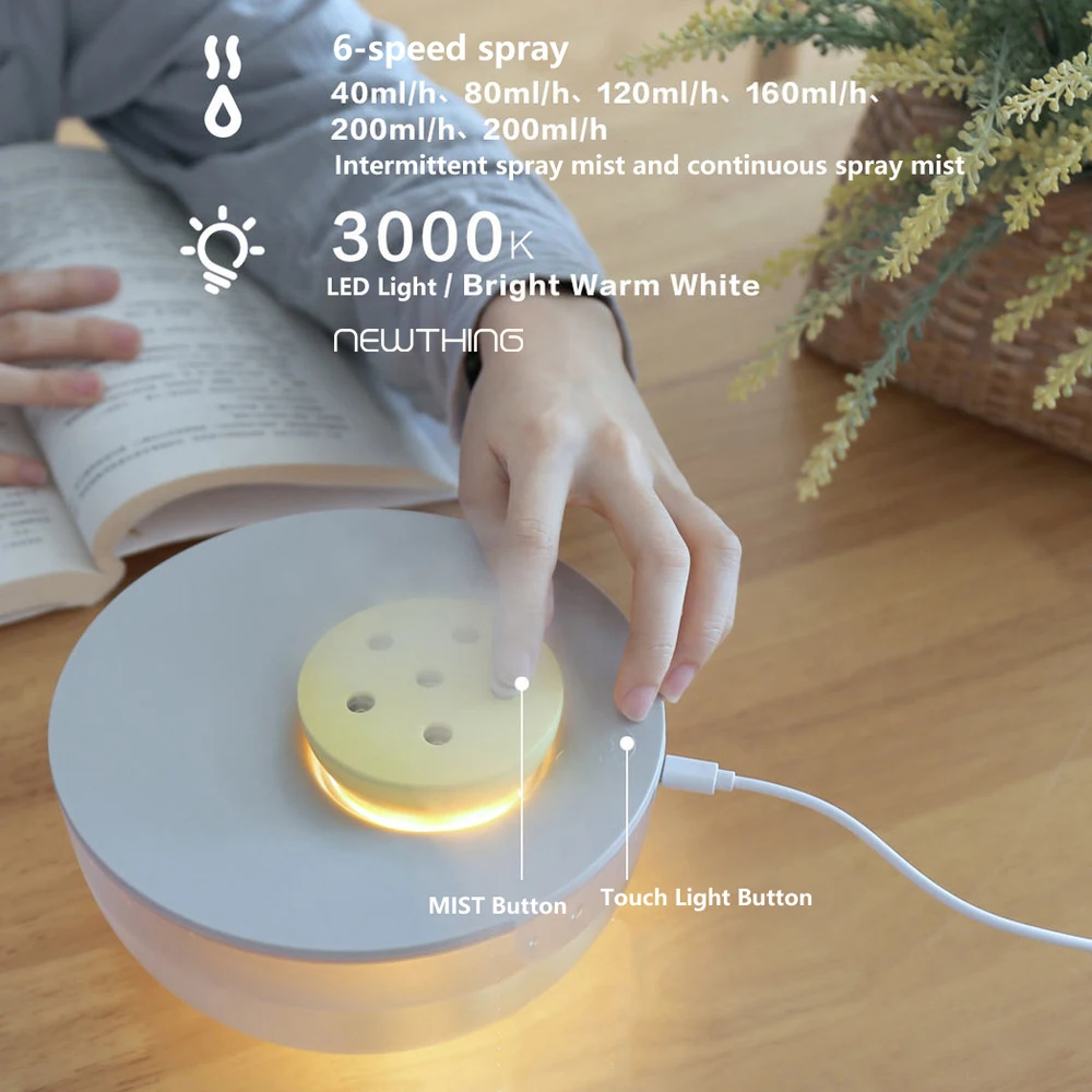 CAHOT 1.2L увлажнитель воздуха с USB портом для Портативный Настольный Электрический