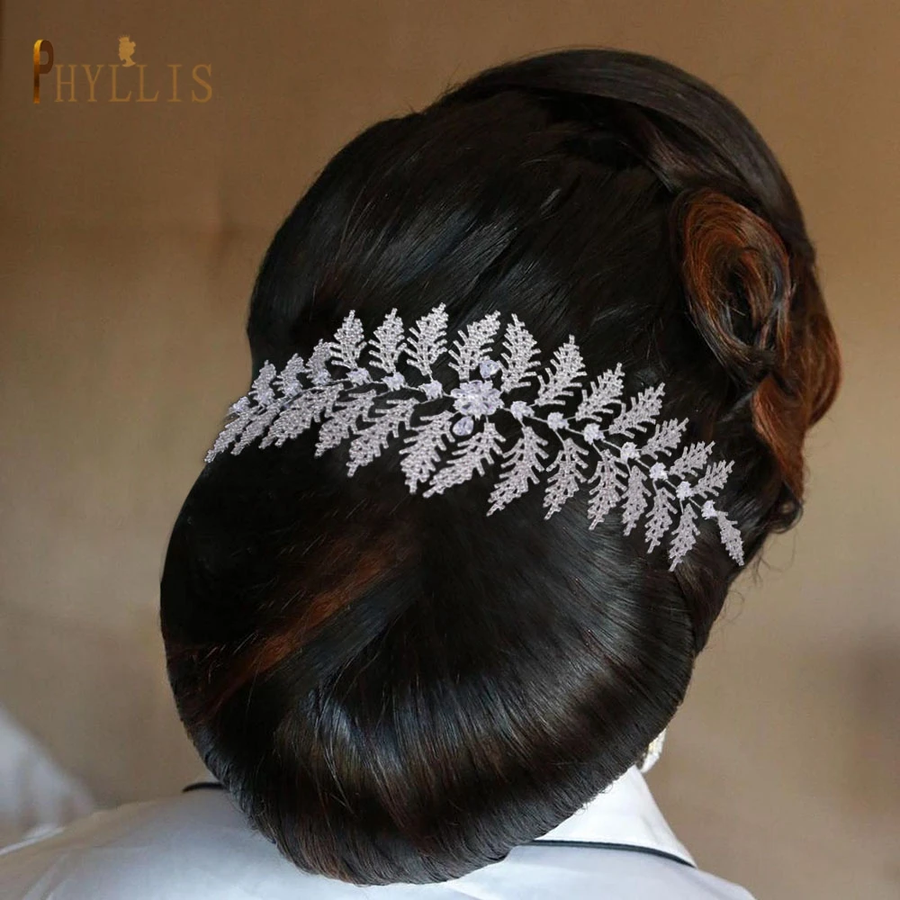 

A352 Diadem Wedding Headpieces for Woman Hair Accessories Zircon Bridal Headdresses Bride Tiara Wedding Hair Band Queen Headband