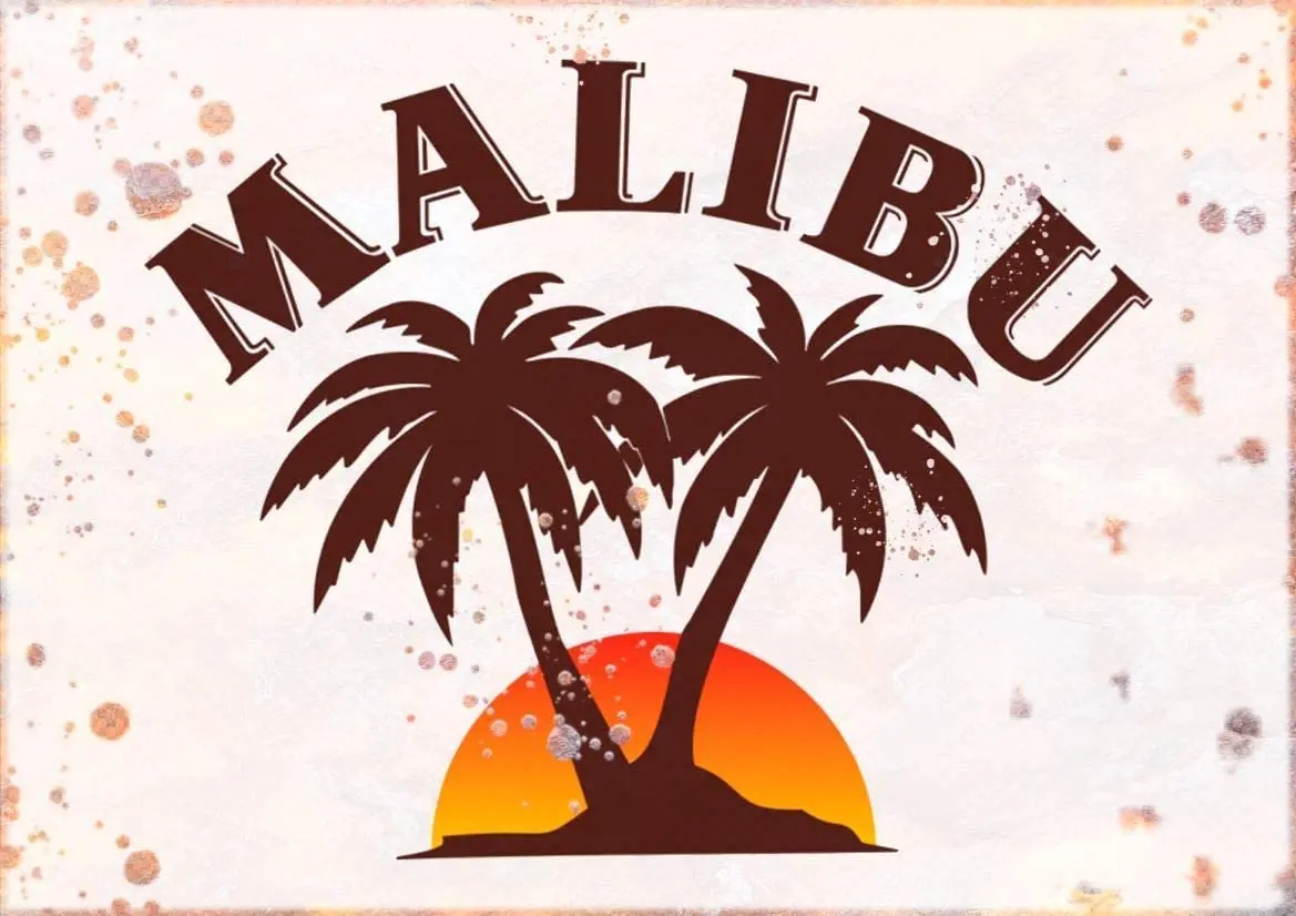 

Malibu Rum Vintage Style Colorfast Poster Funny Art Decor Vintage Aluminum Retro Metal Tin Sign Painting Decorative Signs