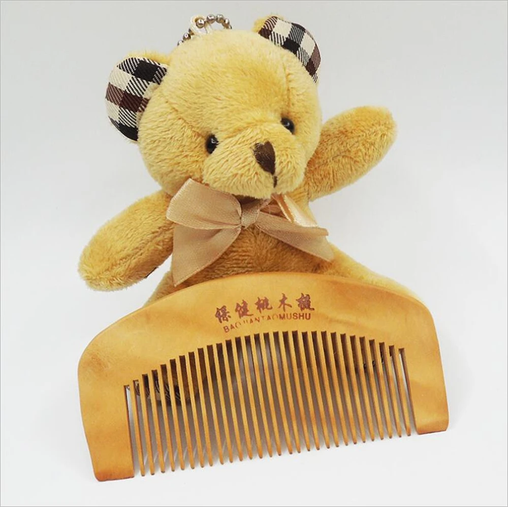 Персиковая расческа Natrual для здоровья Мужская щетка бороды усов волос очищает