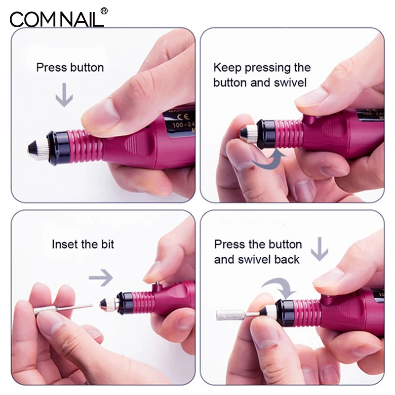 Профессиональная электрическая дрель для ногтей 1 набор 20000 ОБ/мин ручка дизайна