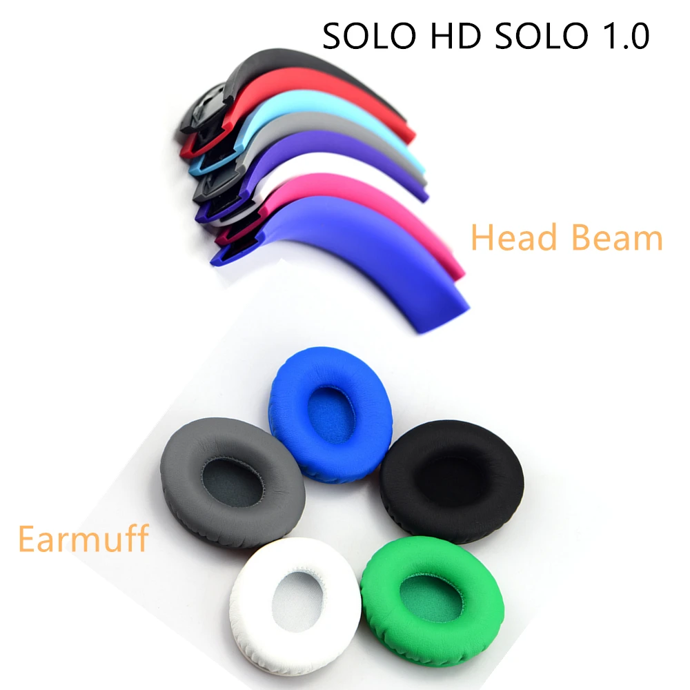 

Earmuff Head Beam For Beats SOLO HD Headphone Cover Solo 1.0 Generation Sponge Cover Head Beam Pad Accessory Replacement
