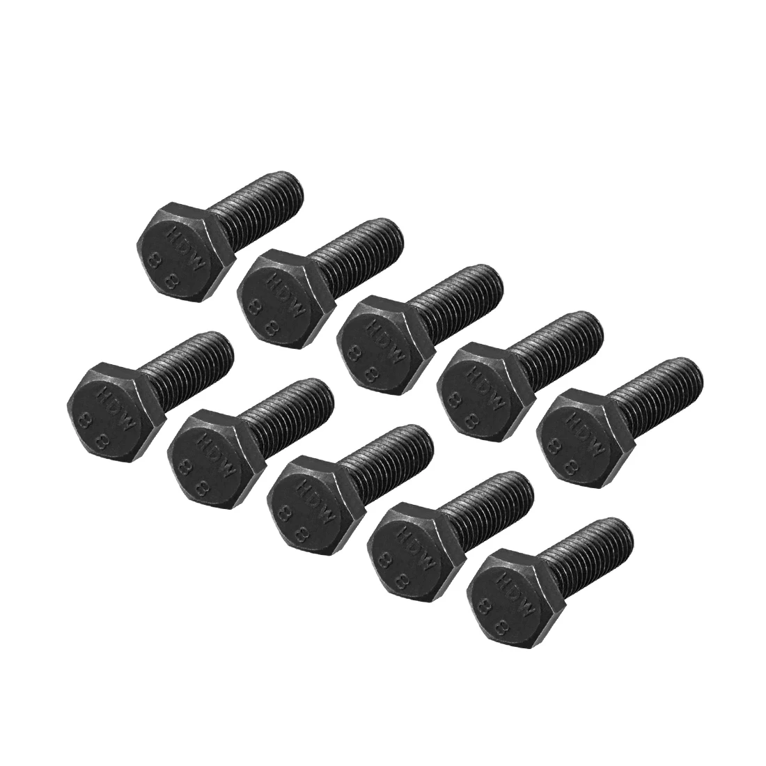 

uxcell 10pcs M5x16mm Hex Head Left Hand Screw Bolts Fastener Carbon Steel Black