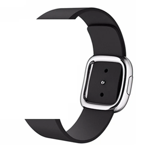 5- black Ремешок для apple watch 42 мм 38 мм 44 мм 40 мм correa iwatch 5 4 3 современный кожаный браслет с пряжкой аксессуары для apple watch 4 5 - Цвет ремешка: 5- black