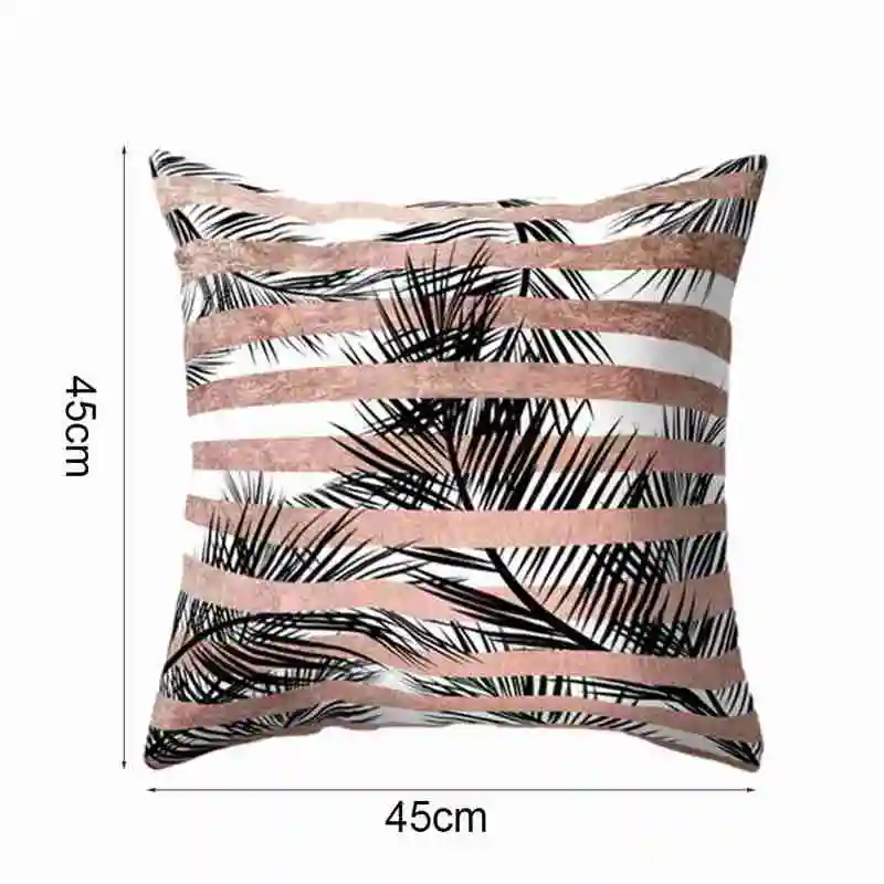 

Stripe Geometric Marble Rose Gold Ins Style Golden Cushion Cover Sofa Pillowcase Decor For Living Room Car Sofa Accessories