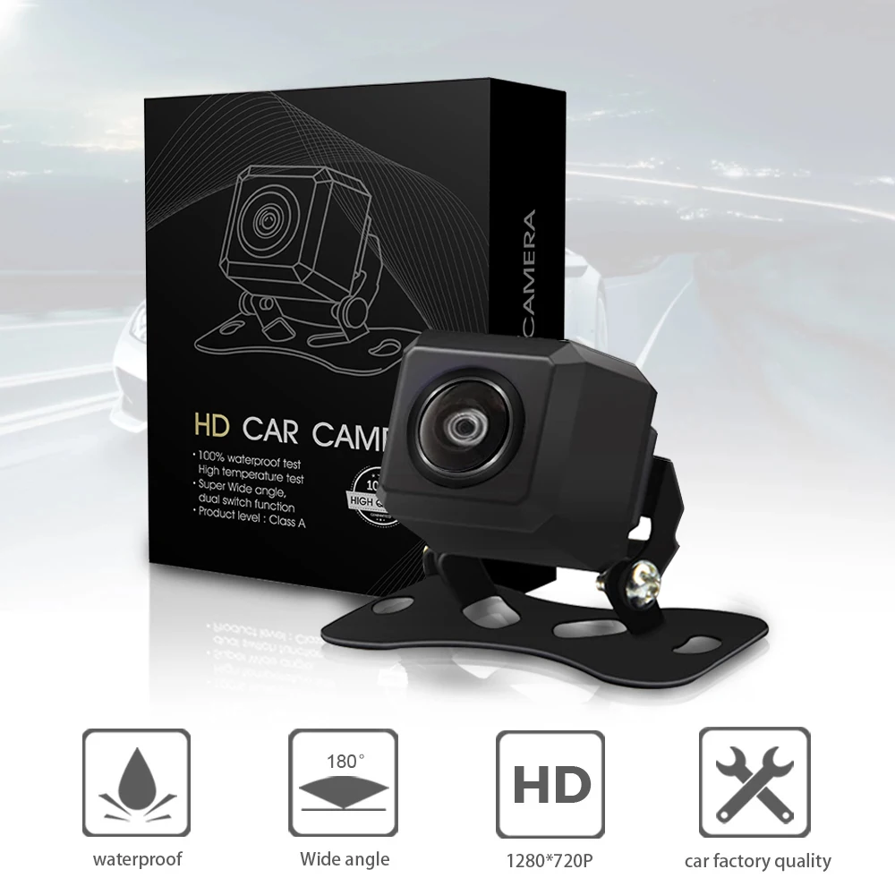 Carsanbo Car Rear View Camera Universal HD Color Image Video Night Vision 180 Degree Frontview Reversing Auto Parking Monitor | Автомобили