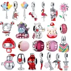 Бусина-Шарм для девочек из серебра 2021 пробы с подвеской-шариком