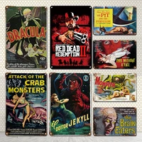 movie metal posters plaque vintage film poster metal plate tin signs personalized man cave bar pub home decoration accessories