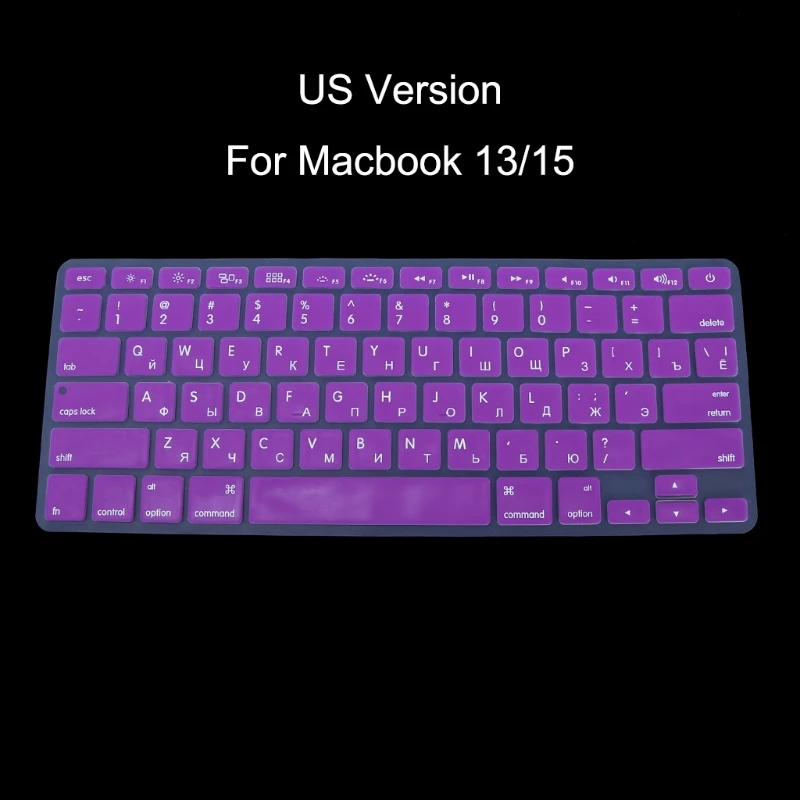 Русская клавиатура США силиконовый чехол для Apple Macbook Air Pro 13 15 N2UB | Компьютеры и