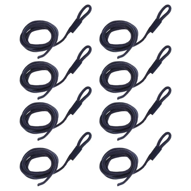 

8Pcs Boat Fender Line 6mm Thickness 5FT Double Braided Fender Line Marine Mooring Line for Yacht Boat Accessories Marine