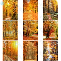 autumn golden forest diamond painted circular drill square diamond art cross stitch painting modern accessories home decoration