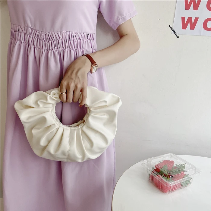 

Top-Handle Bags For Women 2021 New Evening Party Clutch Purses Designer Soft PU Leather Hobos Bag Female Crossbody Pack Hot Sell