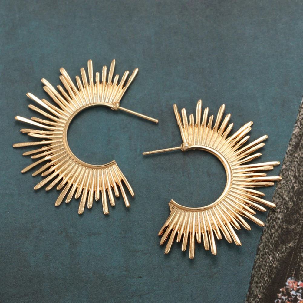 Винтажные Женские Висячие серьги из сплава геометрической формы с образной