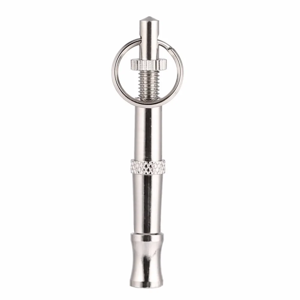 Регулируемый sonic ультра звук послушания свисток для обучения собак с брелок