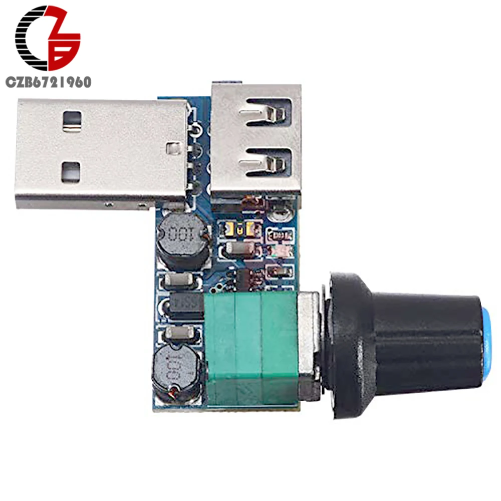 Регулятор напряжения контроллер скорости вентилятора USB бесступенчатый