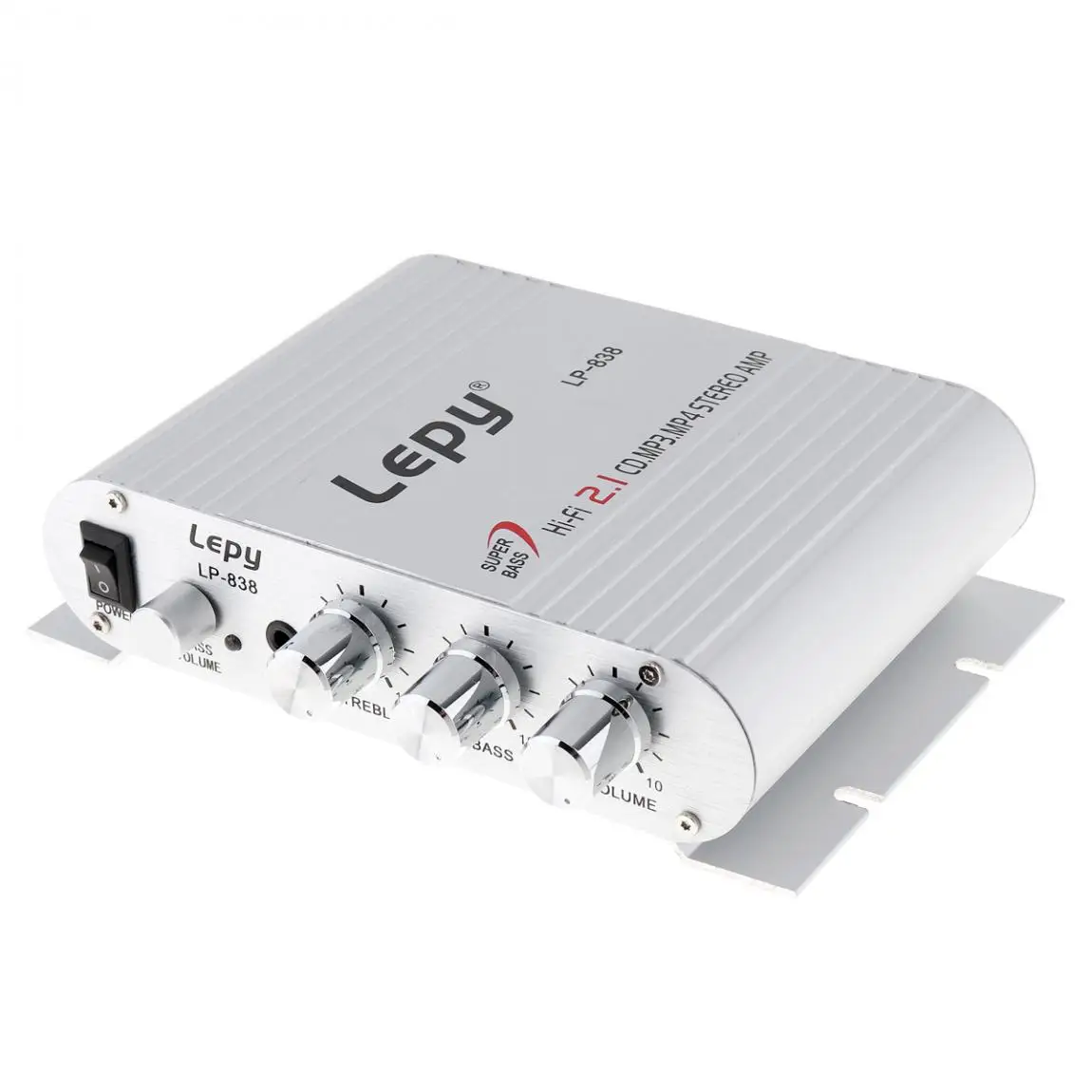 Lepy LP-838 усилитель мощности для автомобиля Hi-Fi 2,1 MP3 радио аудио стерео бас динамик усилитель плеер для мотоцикла дома без вилки питания