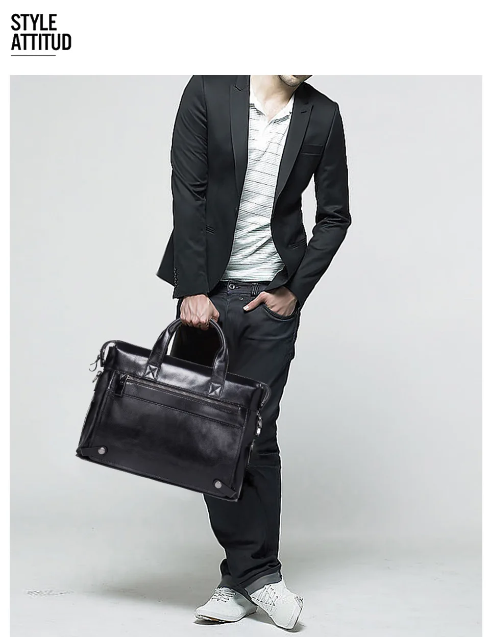 

Мужской деловой портфель, кожаная сумка через плечо для ноутбука, мужская сумка