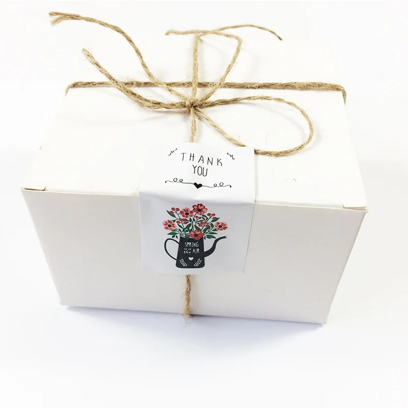 60 шт./лот Цветочный Дизайн Наклейка для скрапбукинга бумажные наклейки Спасибо