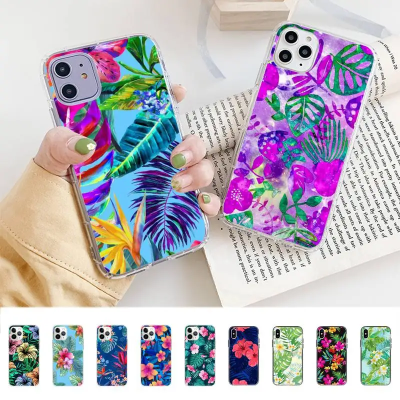 

Retro Banana Leaf Flower Phone Case for iphone 13 8 7 6 6S Plus X 5S SE 2020 XR 11 12 pro XS MAX