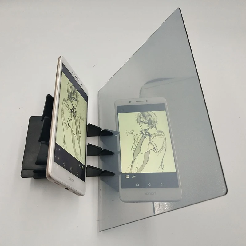 Оптическая фотография доска для рисования объектив эскиз зеркало отражение