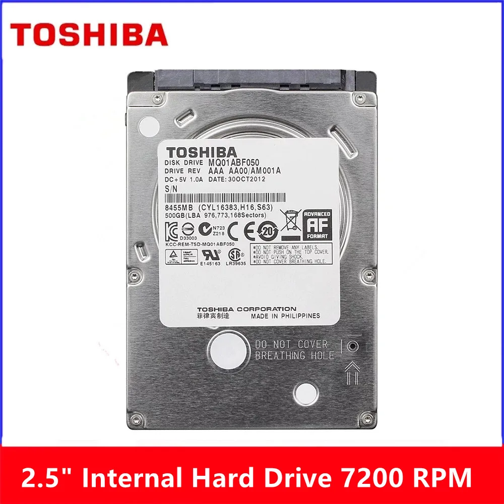 

Toshiba внутренний жесткий диск 2,5 дюйма, 500 Гб, 320 ГБ