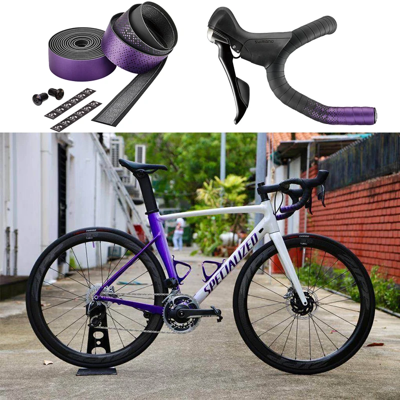 Велосипедный руль дорожного велосипеда Улучшенная полоса ленты кожа на ощупь