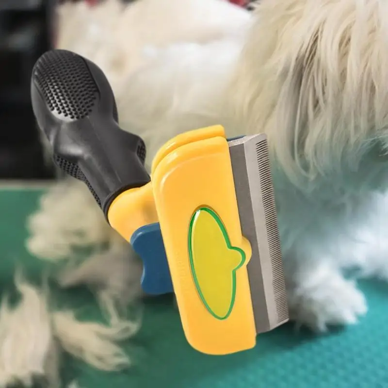 

Hond Kat Puppy Huisdier Kam Rvs Lijm Loskomt Rand Topcoat Borstel Haar Remover Rake Shedding Tool Pet Schoonheid Leveringe