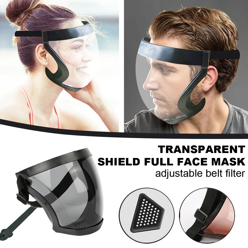 

Cycling Protective Mask Portable Transparent Full Face Cover For Outdoor Riding High-definition Anti-dust Splash Unisex
