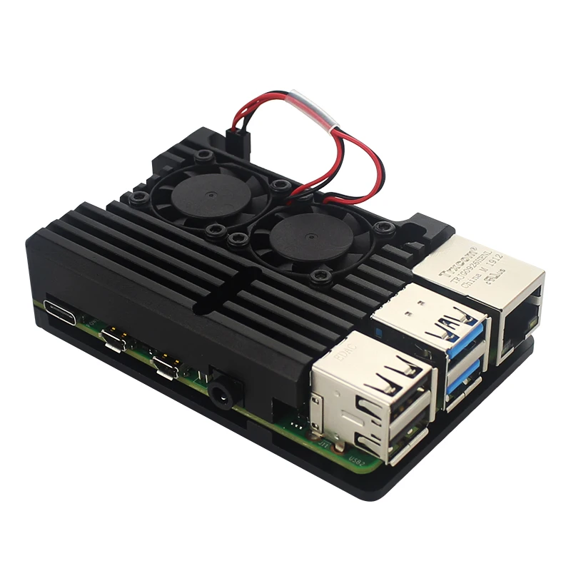 Корпус Raspberry Pi 4 из алюминиевого сплава с двойным вентилятором кабель HDMI 1 5 м