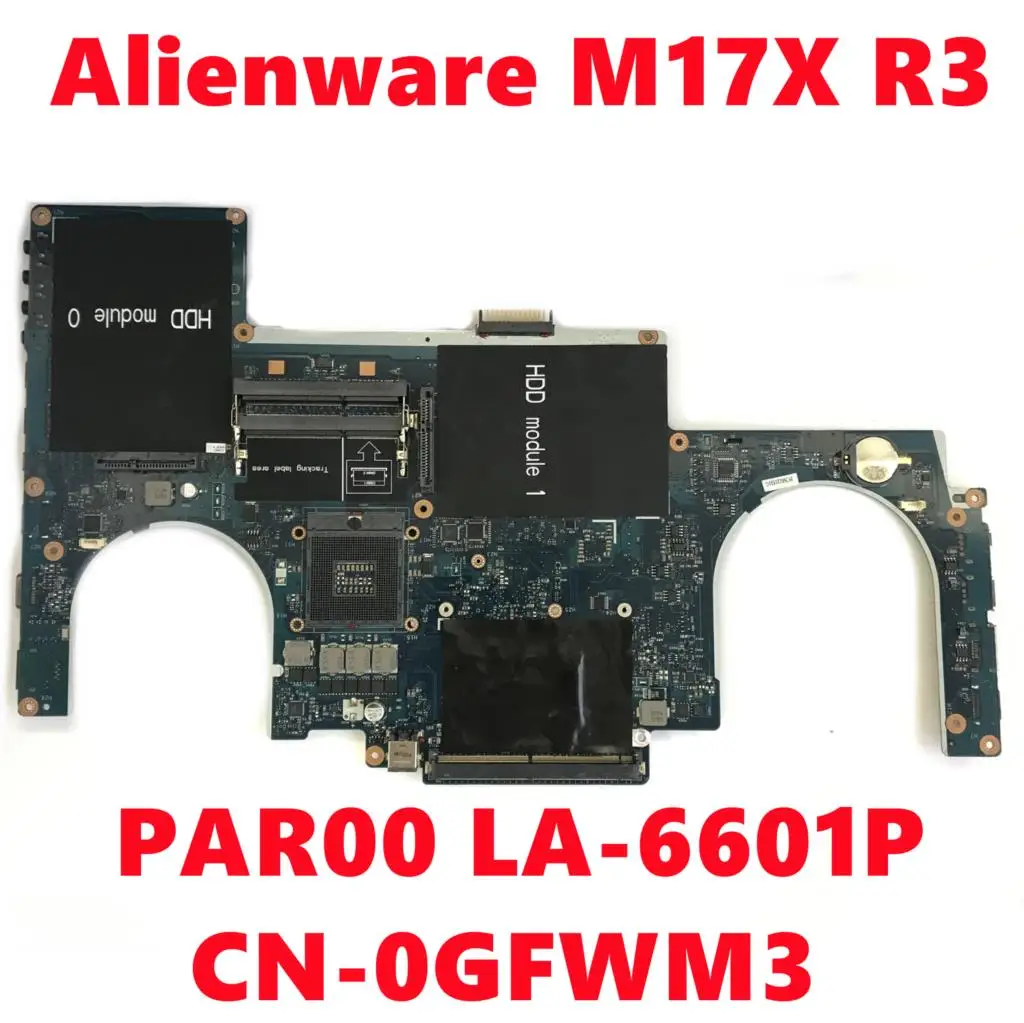 CN-0GFWM3 0GFWM3 GFWM3 для dell Alienware M17X R3 материнская плата ноутбука PAR00 системная HM67 DDR3 100%