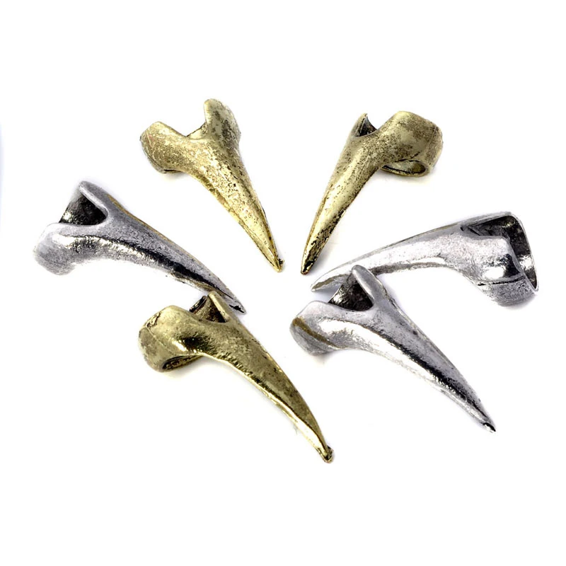 PINKSEE 5Pcs Vintage Bronze Colors Punk Rock Gothic Talon Nail Finger Claw Spike Rings Bulks For Women Men Fashion Jewelry images - 6