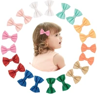 20 pcs toddler girls hair clips 2 inch baby hair clips sparkly glitter bows mini hair bow clips for little girls toddlers