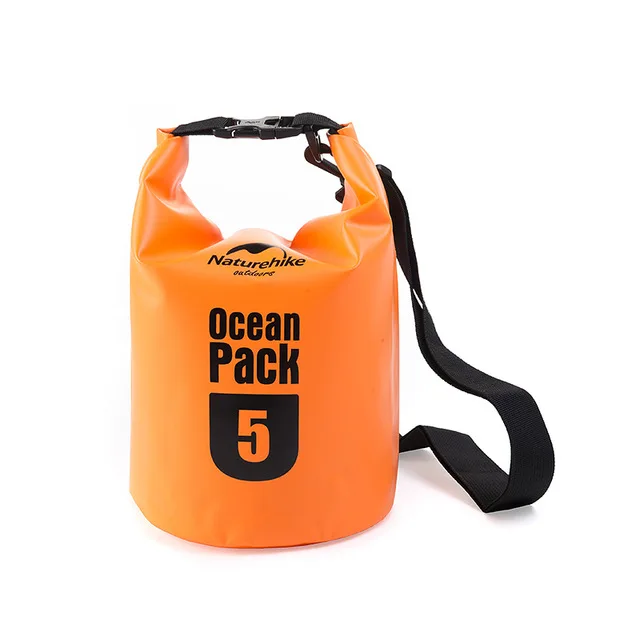 Orange 5L Naturehike сверхлегкий водонепроницаемый наплечный сухой мешок с ремнями 500D Толстая сумка для воды речной поход мешок Кемпинг лодки сумка - Цвет: Orange 5L