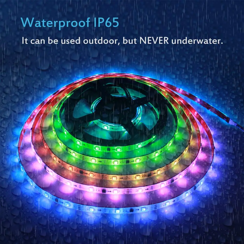 WS2811 LED Strip RGB Addressable Rope Light 12V 5m 150 LEDs Dream Color Programmable Digital Pixel Lights JK | Освещение