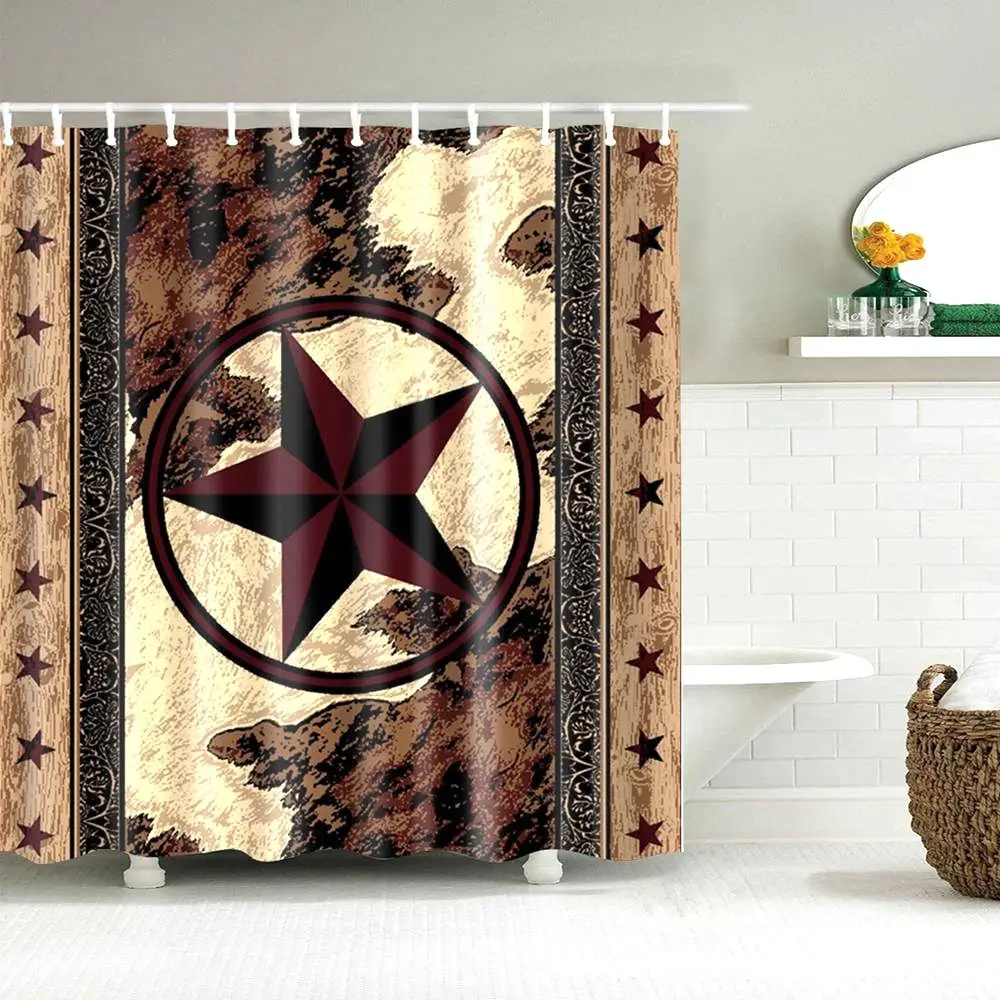 Dafield примитивные занавески для душа загородный дом деревенский сарай техасская