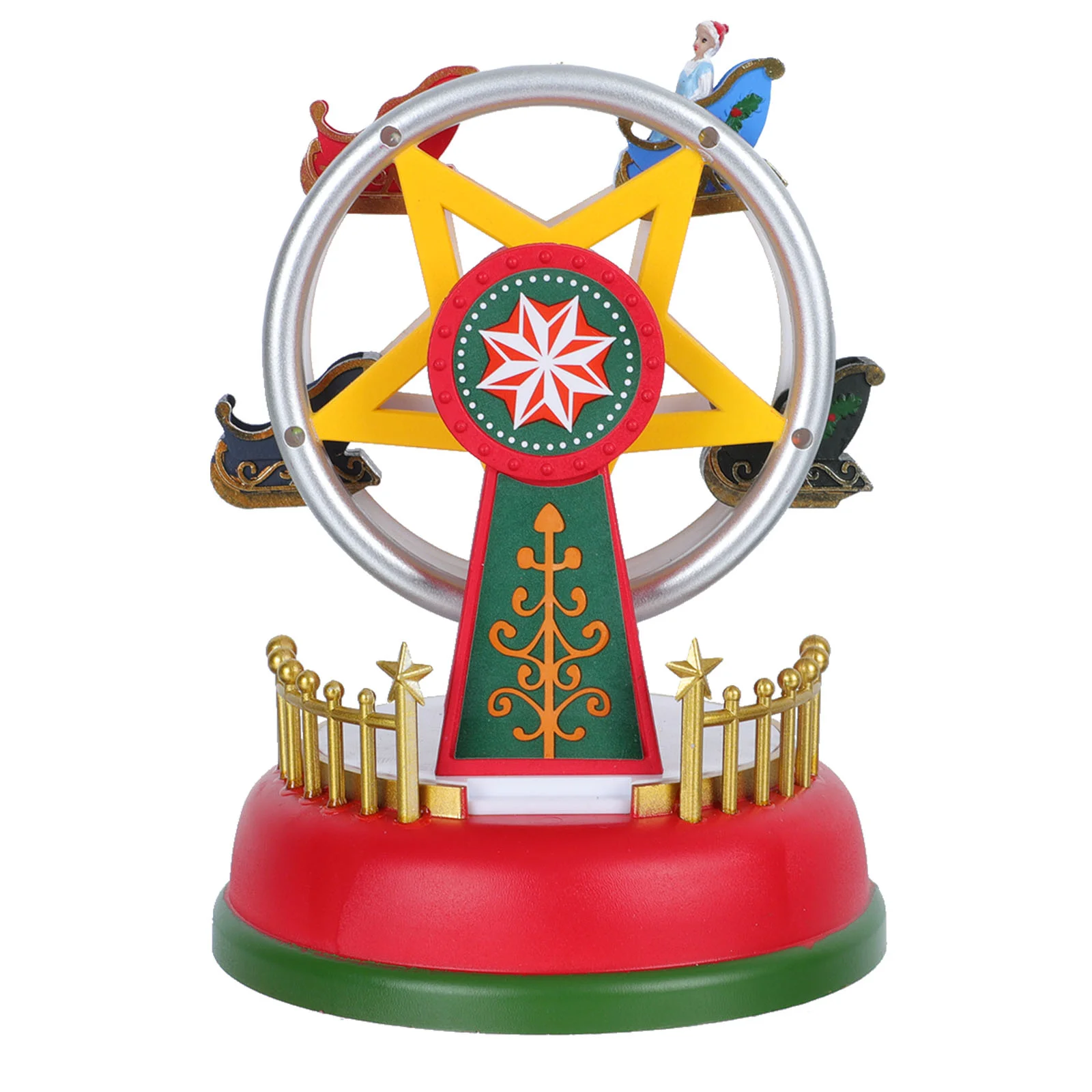 

1Pc Creative Box Christmas Ferris Wheel Luminous Box Adornment