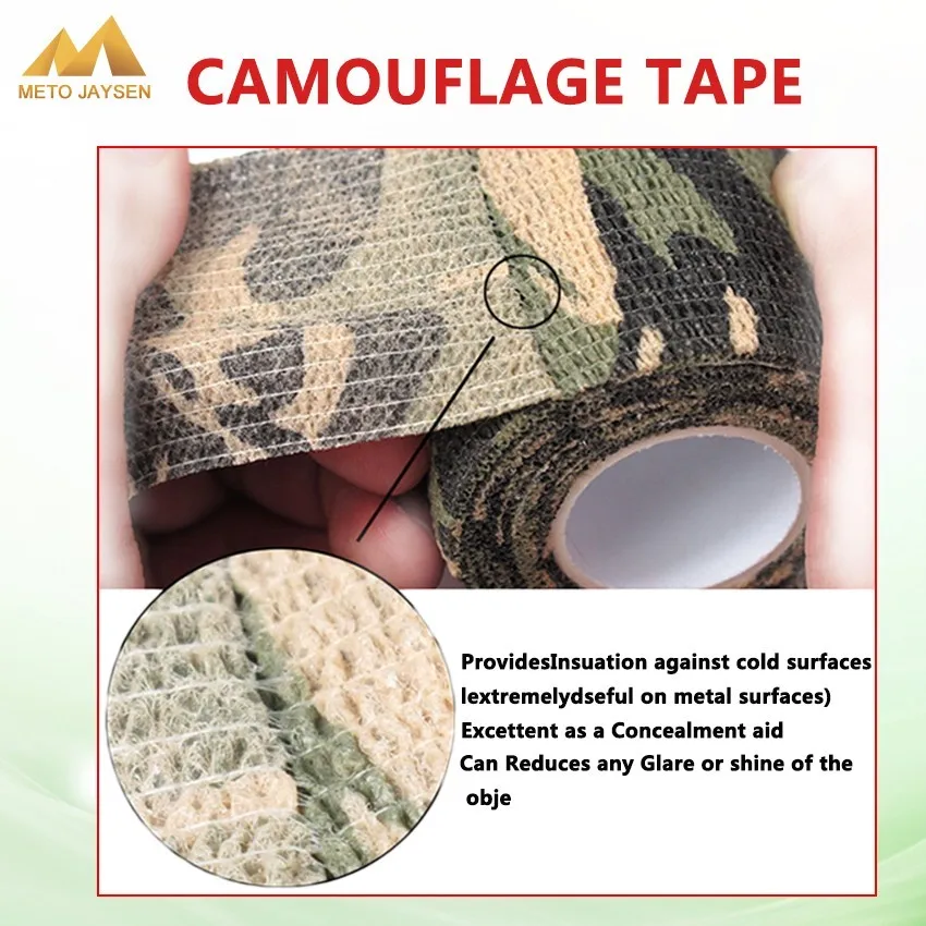 Самоклеящаяся камуфляжная обертка ружье для охоты стрельбы велосипедная лента