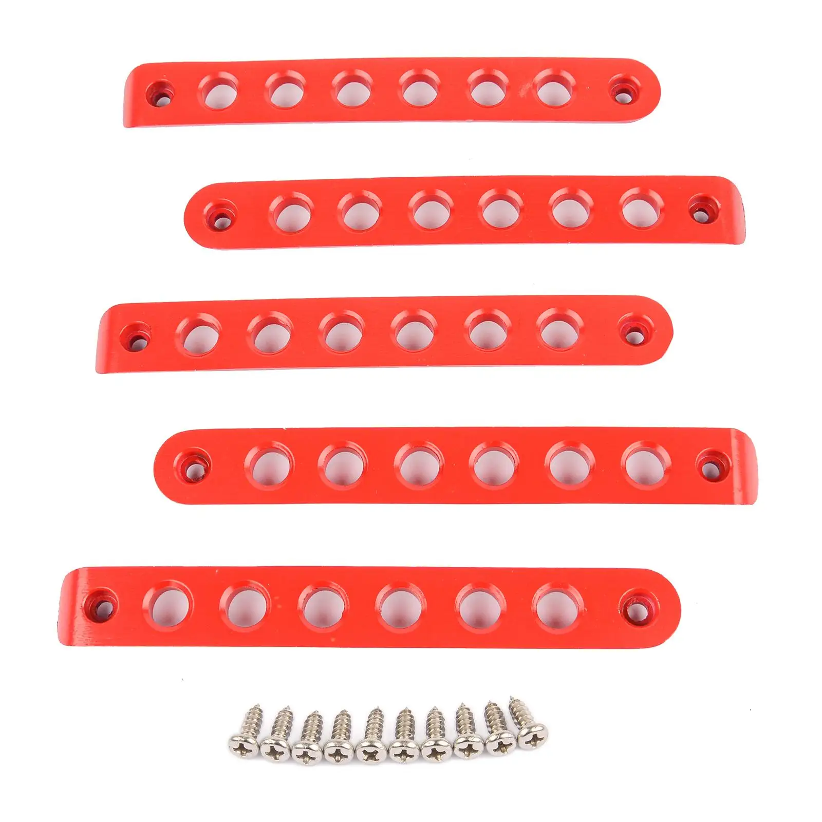 

AP01 Red Side Door Grab Handles Trim for Jeep Wrangler JK Unlimited 2007-17 5PCS