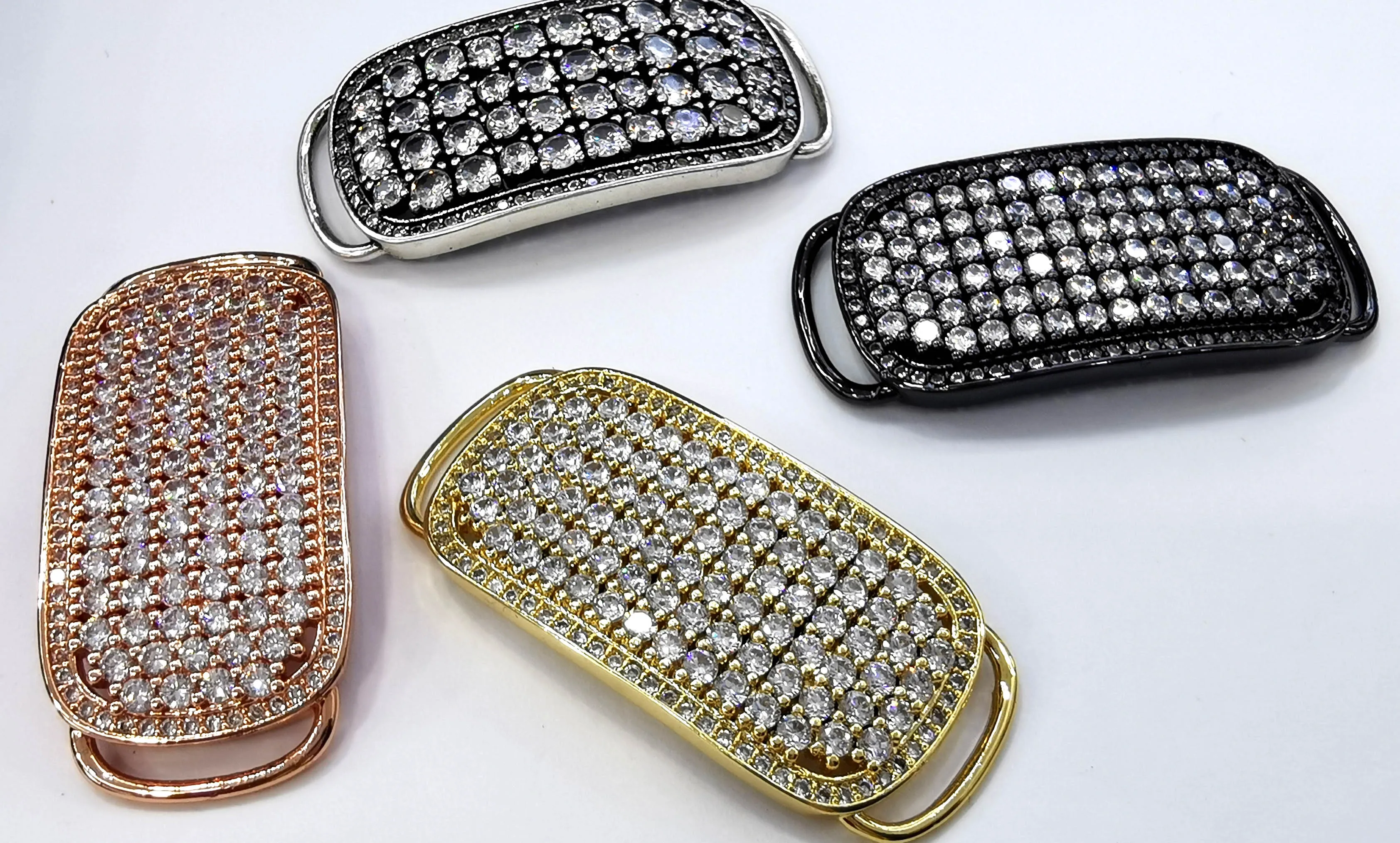 50x20 мм бриллиантовый художественный дизайнерский кулон кристалл CZ микро