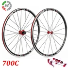 Комплект алюминиевых колес для шоссейного велосипеда BUCKLOS 700C, быстросъемный комплект колес для велосипеда с 5 подшипниками, подходит для скорости 7891011
