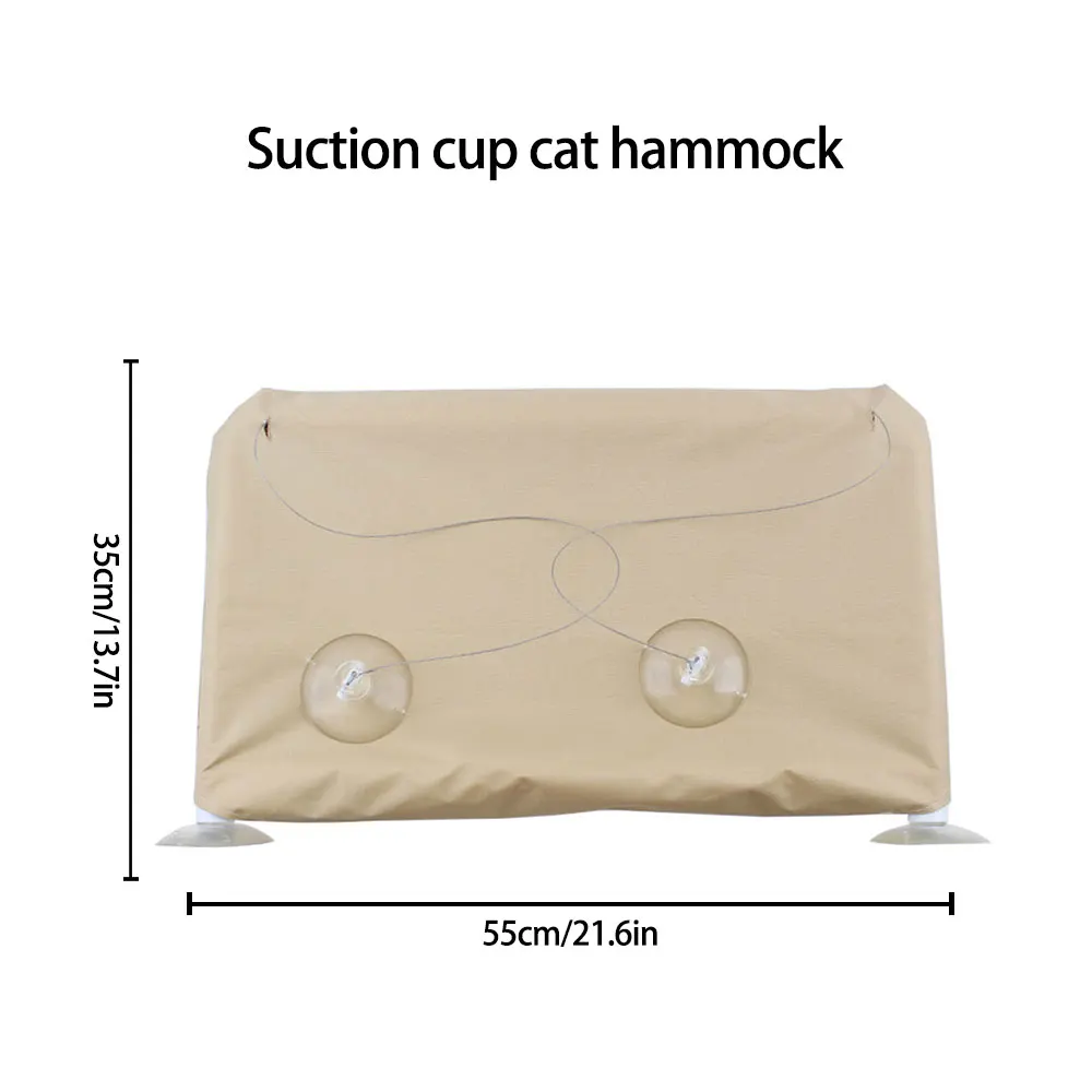 

Bearing 20kg Cat Hanging Beds Comfortable Sunny Seat Window Mount Pet Hammock Soft Pet Shelf Seat Beds Supplies Detachable
