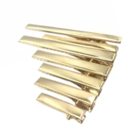 100pcs 32mm 40mm 45mm 55mm 75mm single prong aligator hair clip girls gold silver hairpin barrettes diy crafts hair accessories