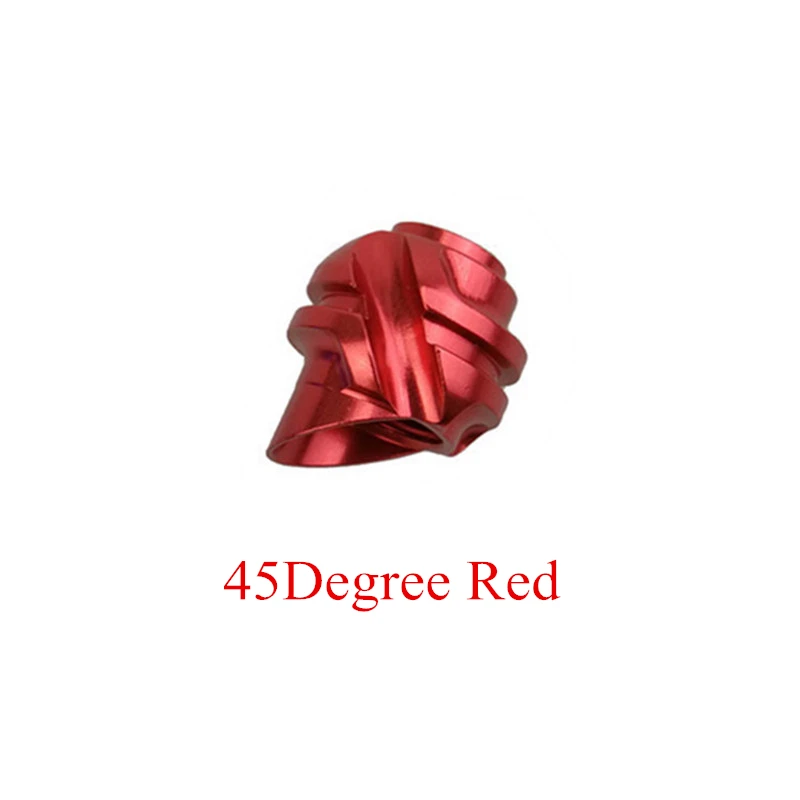 45 Degree Red 45/37 градусов Алюминиевый Открытый прицел корпус Внутренний сердечник осветлитель диафрагма объектив блочный лук открытый стрельба из лука аксессуары - Цвет: 45 Degree Red