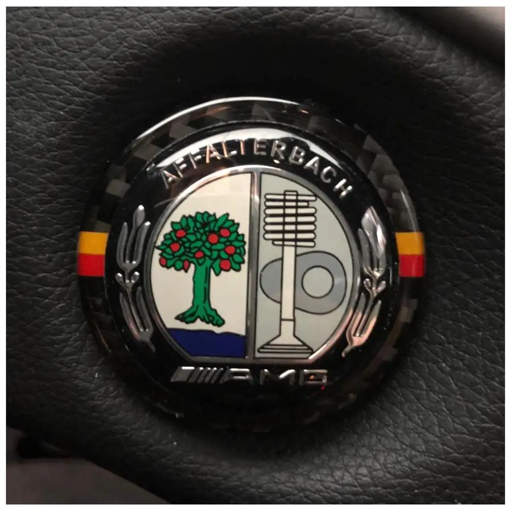 Украшение на кнопки запуска двигателя автомобиля кольцо из углеродного волокна