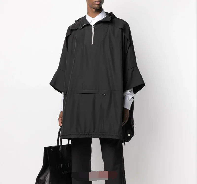 Ветровка мужская с капюшоном Свободный пуловер средней длины в Корейском стиле